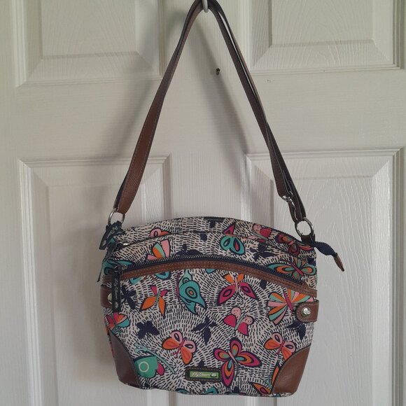 Lilly Bloom Convertible/Crossbody "Night Flight Butterfly" Purse - Picture 6 of 8